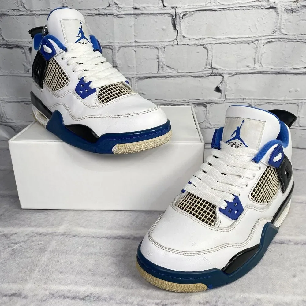 Nike Air Jordan 4 Flight IV Retro Motorsport Youth Size 4.5Y 408452-117 Womens 6